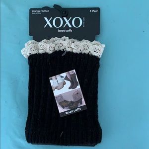 Boot Cuffs with Lace Trim